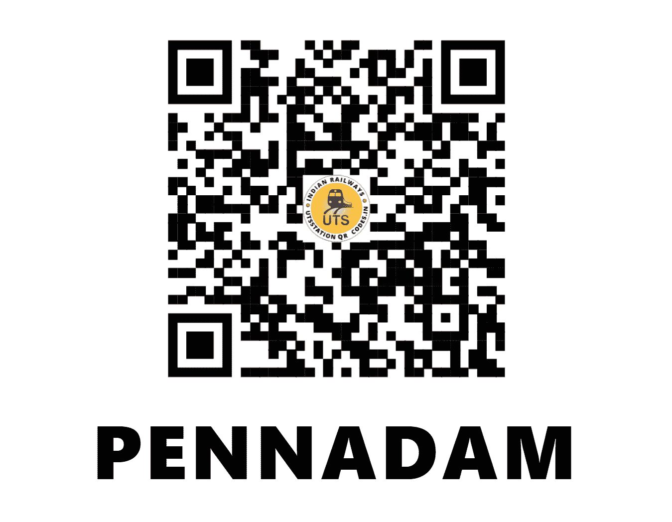 UTS QR Code for PENNADAM - PNDM - SR (TAMIL NADU)